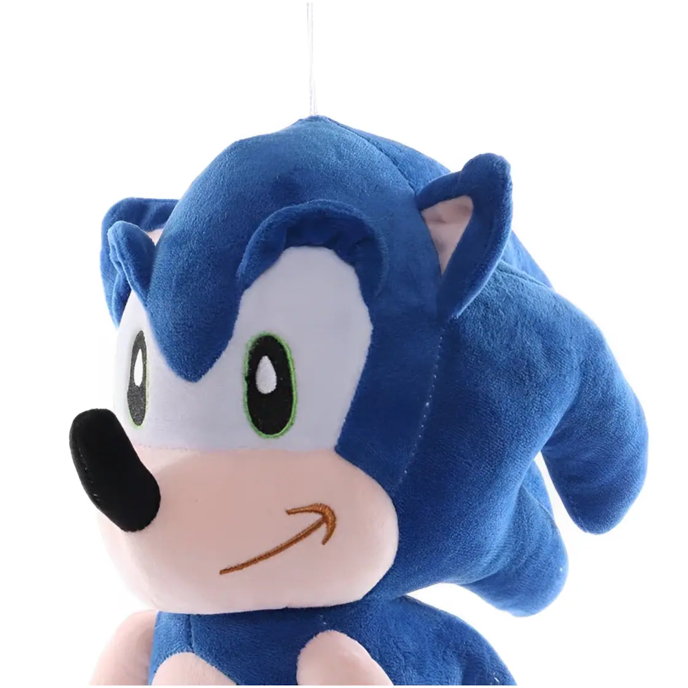 Jucarie de plus tip Sonic MADMAGIX, 45 cm, arici albastru, cadou ideal pentru copii si gameri - imagine 4