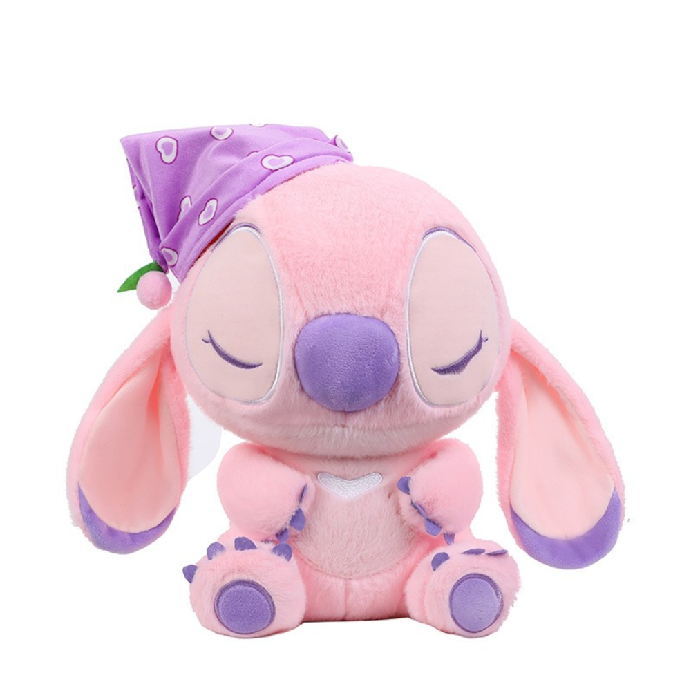 Jucarie de plus MADGENIX Stitch, 30 cm, roz deschis, personaj Disney Lilo & Stitch - imagine 3