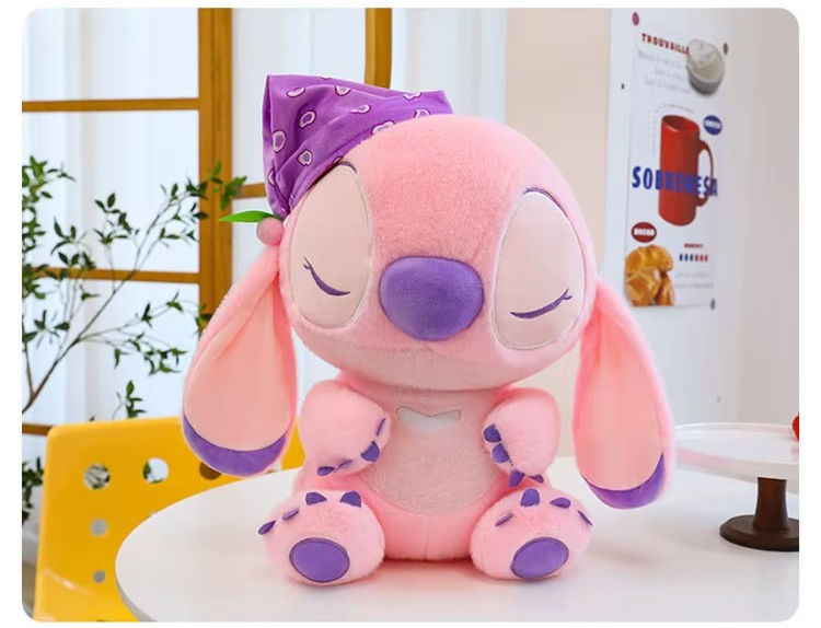 Jucarie de plus MADGENIX Stitch, 30 cm, roz deschis, personaj Disney Lilo & Stitch - imagine 2