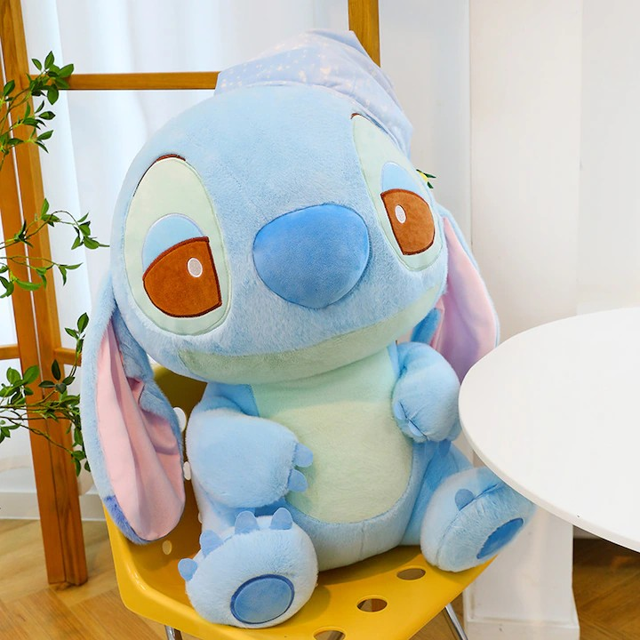 Jucarie de plus MADGENIX Stitch, 30 cm, albastru deschis, personaj Disney Lilo & Stitch - imagine 2