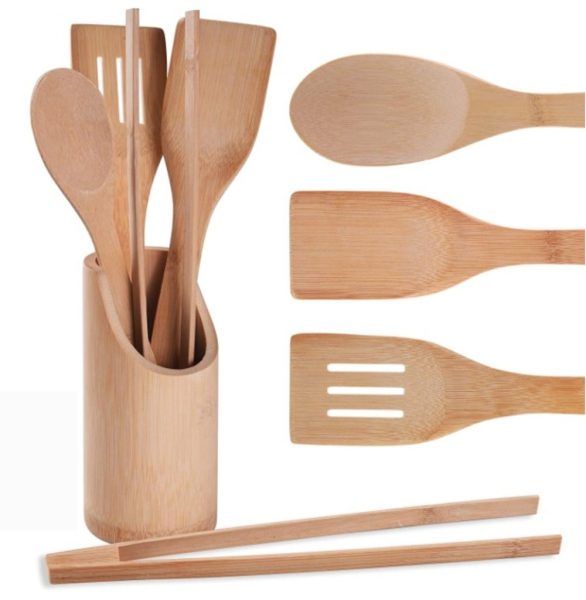 SET USTENSILE BAMBUS