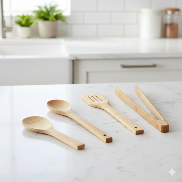 SET USTENSILE BAMBUS