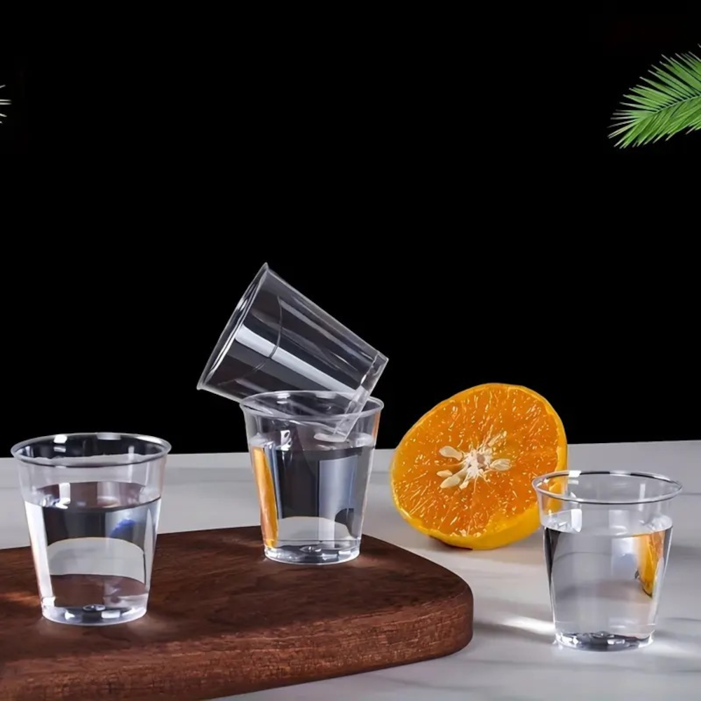 Set 20 Pahare Plastic Transparent Gradate MADGENIX 40ml Ideale pentru Bucatarie si Cofetarie - imagine 6