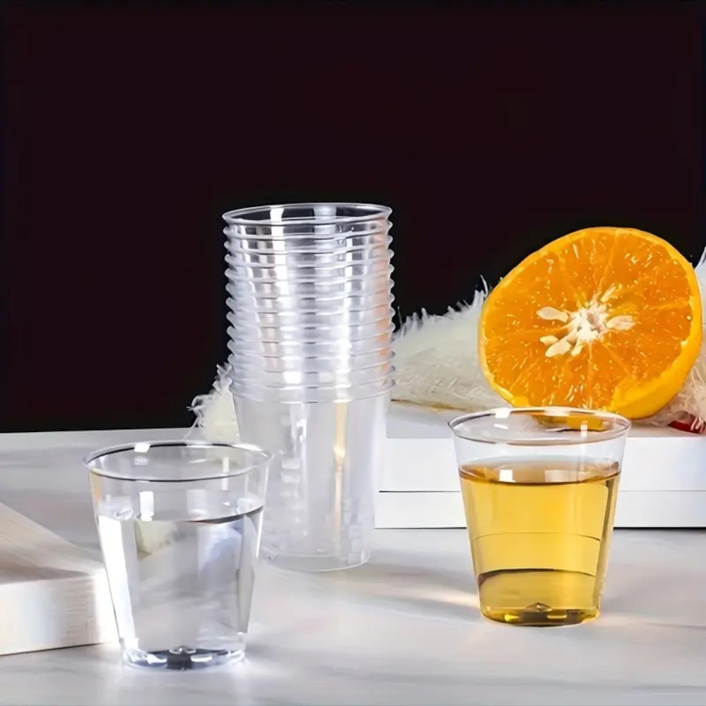 Set 20 Pahare Plastic Transparent Gradate MADGENIX 40ml Ideale pentru Bucatarie si Cofetarie - imagine 4