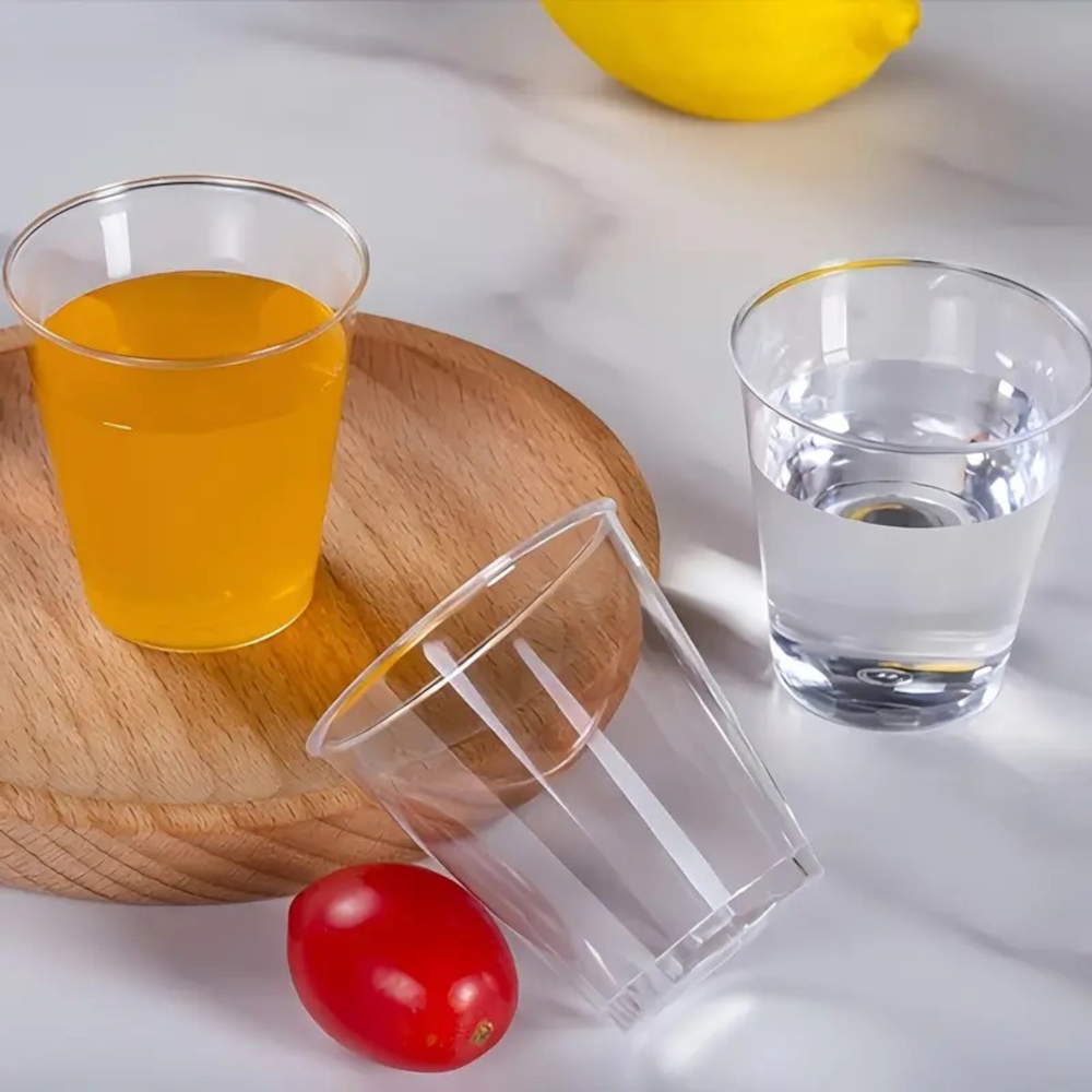 Set 20 Pahare Plastic Transparent Gradate MADGENIX 40ml Ideale pentru Bucatarie si Cofetarie - imagine 3