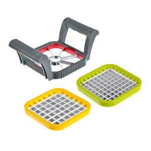 Set Manual MADGENIX pentru Feliat si Taiat Legume sau Fructe – 3 Forme Interschimbabile, Compact și Eficient