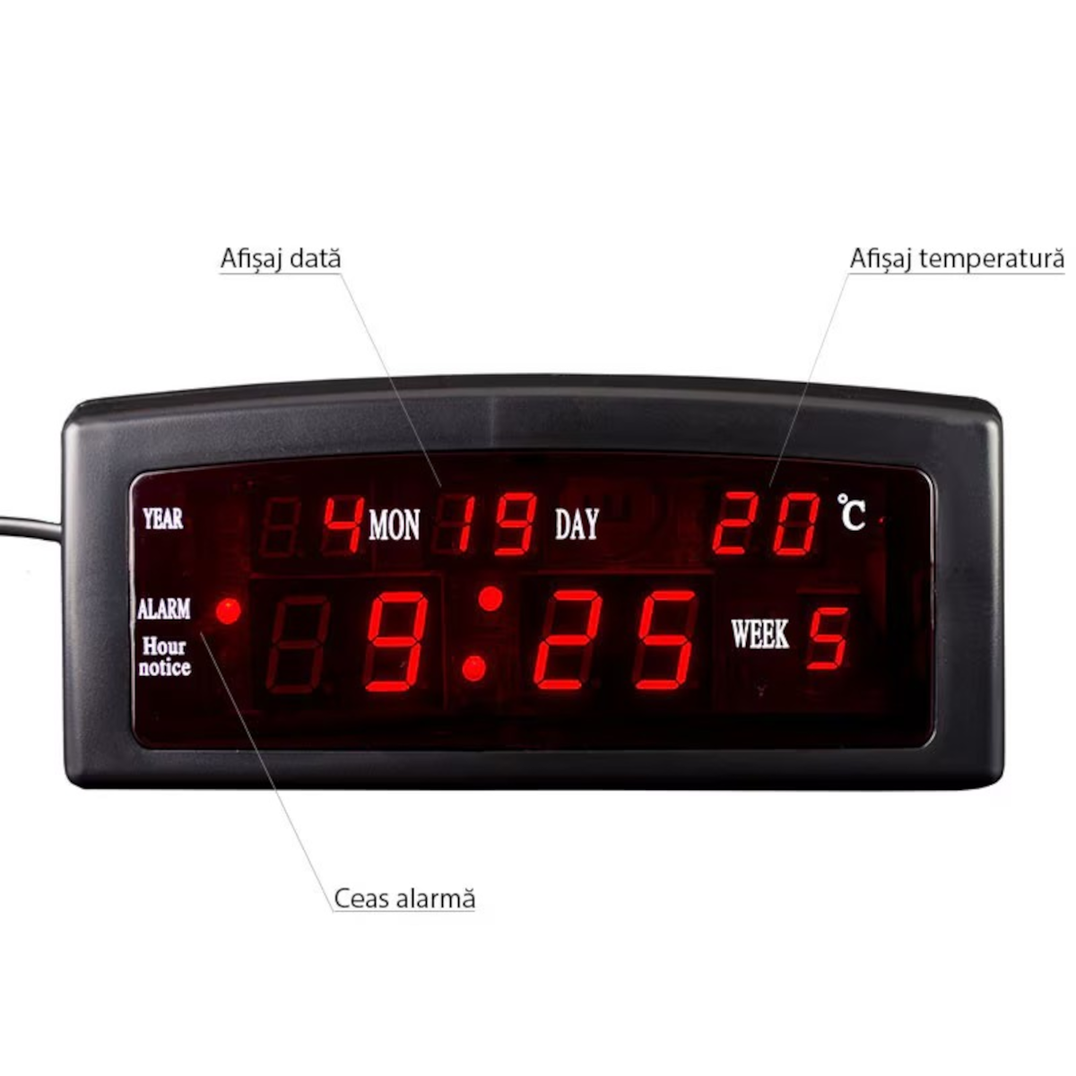 Ceas digital calendar