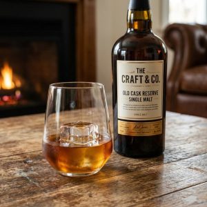 Set Pahare Whiskey 350ml MADGENIX Sticla Premium Transparenta Design Modern Old Fashioned pentru Scotch Bourbon si Cocktail