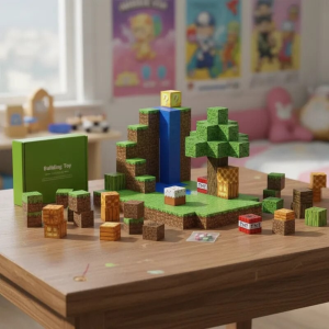 Set blocuri magnetice de constructie madgenix, 128 piese, plastic abs, joc educativ stem, multicolor, 20x14x14 cm